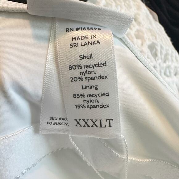 Andie The Amalfi Long Torso One-Piece Swimsuit White Size XXX LT - Picture 4 of 10